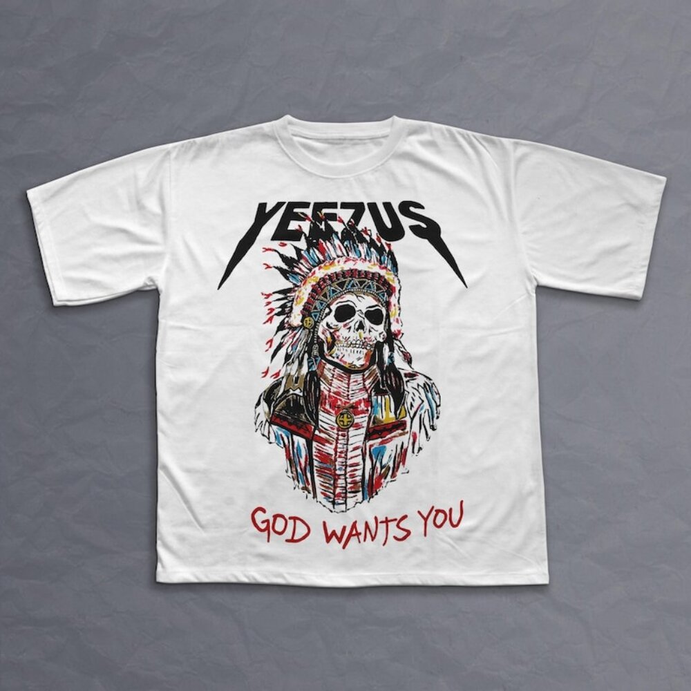 Kanye West Yeezus T-shirt God Wants You, Kanye Graphic Tee